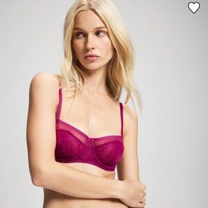 Soma Black Unlined Lace Balconette